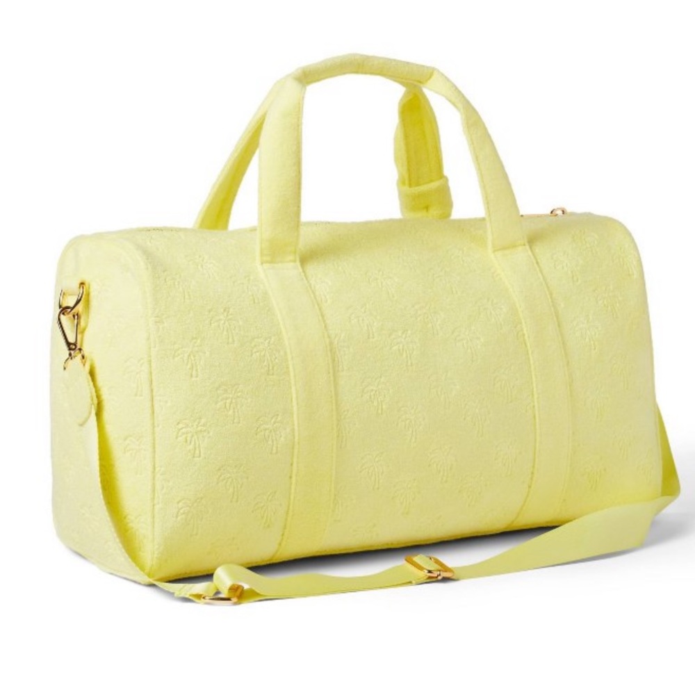Stoney Clover Lane x Target Terry Cloth Embossed Palm Trees Duffle Bag - Picture 2 of 4